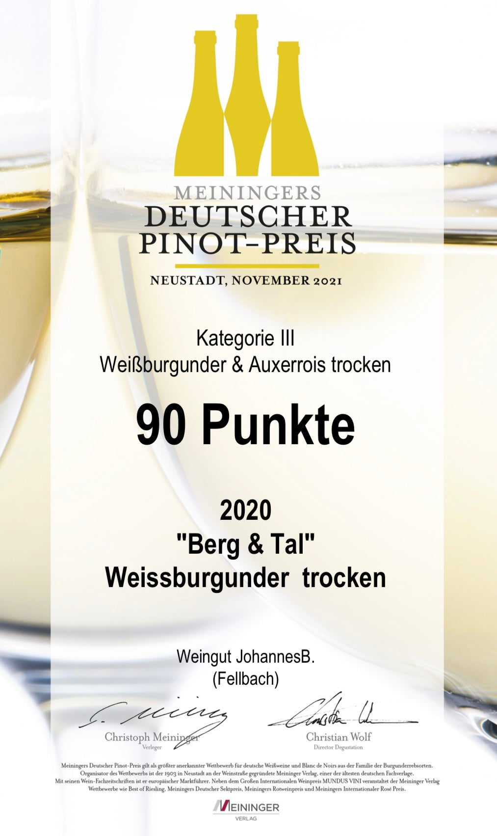 2023 Weissburgunder „Berg &Tal“ trocken