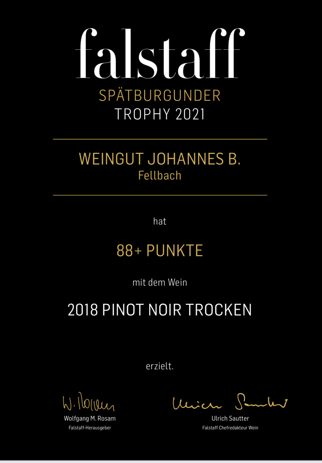 2022 Pinot Noir trocken